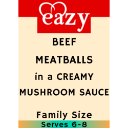 Beef Meatballs in Mushroom Sauce ±2.4kg - Frozen